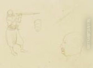 Deux Etudes De Zouave by Arthur Szyk