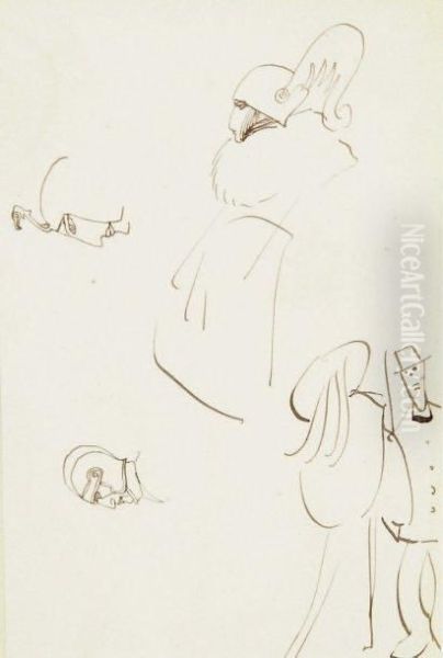 Quatre Etudes De Personnages - view 1