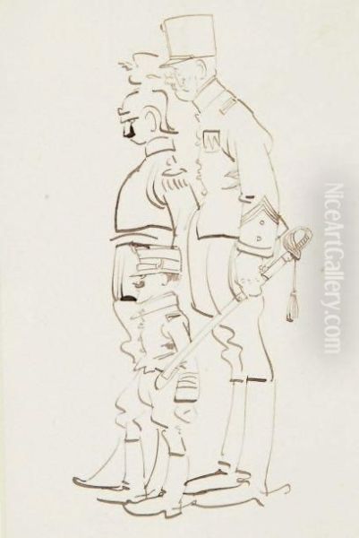 Trois Militaires - view 1