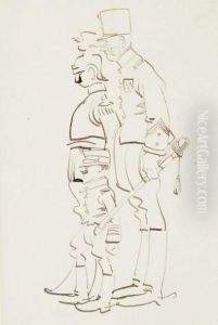 Trois Militaires by Arthur Szyk