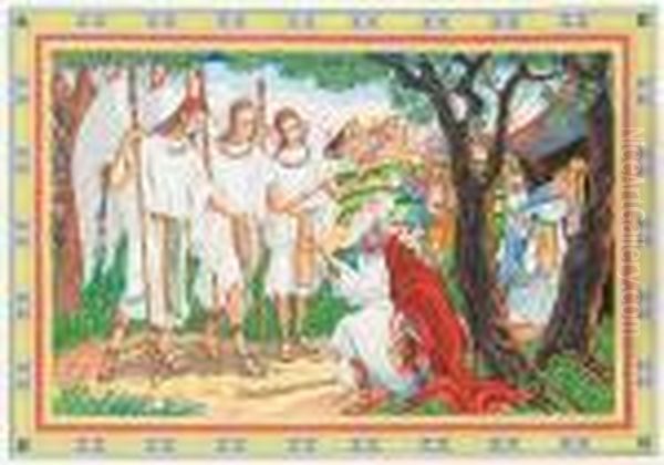 Abraham And The Three Angels - view 1