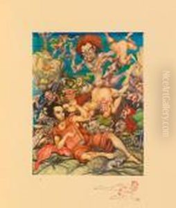 La Tentation De Saint Antoine. by Arthur Szyk