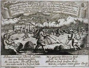 The Comet seen over Nuremberg, 1680 by G.J. Schneider