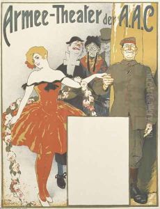 German advertisement for military theatre performances in occupied France, printed by Paul Even, Metz, 1914-1918 by Fritz Schoen