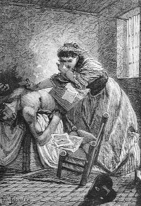 The Death of Marat, engraved by Stephane Pannemaker 1847-1930, from The History of France, by Emile de Bonnechose, published by Ward, Lock and Co, London by Schuler, Jules Theophile