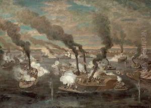 Great Naval Battle of Memphis, Tennessee on 6th June, 1862 by Alexander Simplot