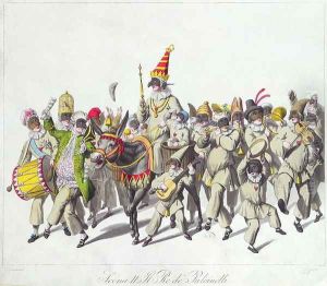 Procession of King Punch during the Roman Carnival, early 19th century by Stuermer, Johann Heinrich