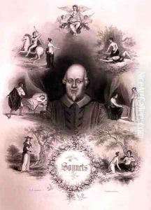 Frontispiece for the Sonnets, from The Complete Works of Shakespeare, revised by J. O. Halliwell, engraved by G. Greatbach by Scott, T. D.
