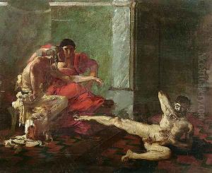 Locusta Testing Poison on a Slave, c.1870-80 by Joseph-Noel Sylvestre