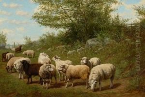 Landscape With Sheep by Arthur Fitzwilliam Tait