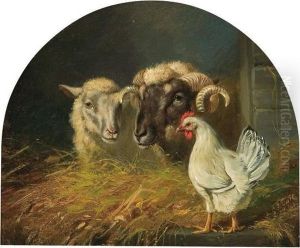 Barnyard by Arthur Fitzwilliam Tait