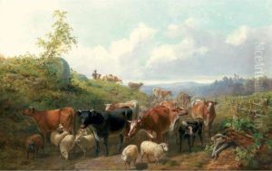 Down The Road In Franklin County, New York by Arthur Fitzwilliam Tait
