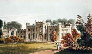 Roehampton Priory, from Ackermanns Repository of Arts, published 1827 by Stockdale, Frederick Wilton Litchfield