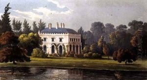 Elvills, Englefield Green, from Ackermanns Repository of Arts, 1827 by Stockdale, Frederick Wilton Litchfield