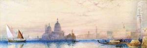 The Dogana and The Church of Santa Maria della Salulte, Venice by William Collingwood Smith
