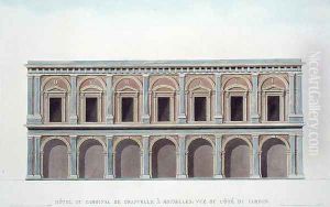 Residence of Cardinal de Granvelle 1517-86, Brussels, View from the Garden, from Choix des Monuments, Edifices et Maisons les plus remarquables du Royaume des Pays-Bas by Pierre Jacques Goetghebuer, published 1827 by Suys, Tilman-Francois