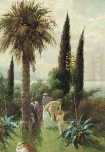 The bathers by Continental School