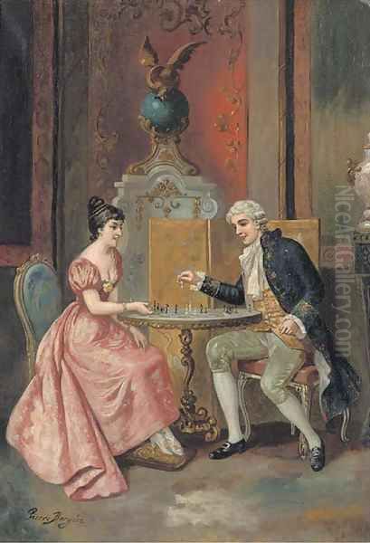 A game of chess - view 1