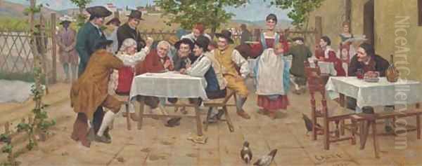 A game of cards - view 1