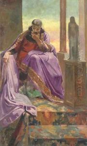 An Assyrian King by Continental School