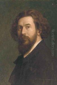 Portrait of a gentleman, bust-length, in a black coat