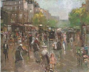 A Parisian street scene