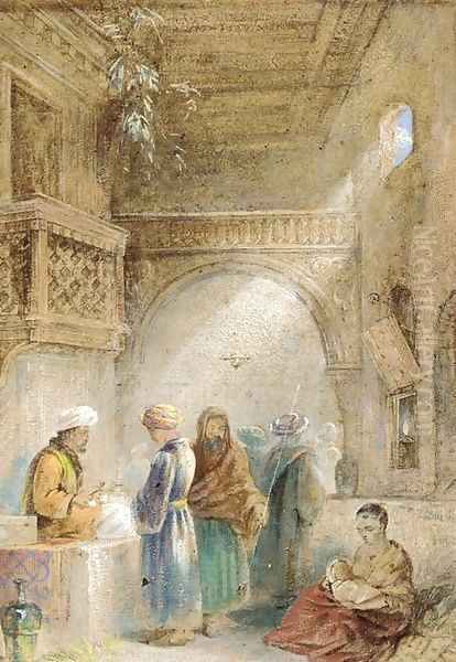An Eastern bazaar - view 1