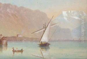 Fishing vessels on Lake Geneva by Continental School