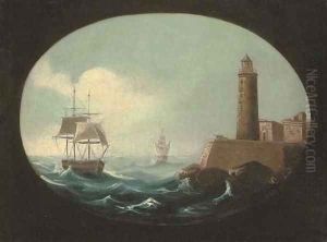 Making port in heavy weather by Continental School
