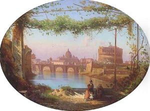 Rome, from the Tiber by Continental School
