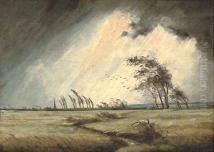 An approaching storm by Continental School