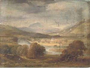 An extensive river landscape