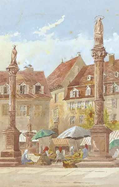 In the market square - view 1