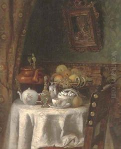 The breakfast table; and The spinning wheel by Continental School