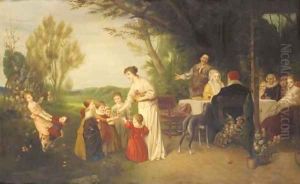 A Summer garden party by German School