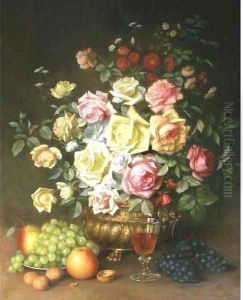 Yellow and pink roses