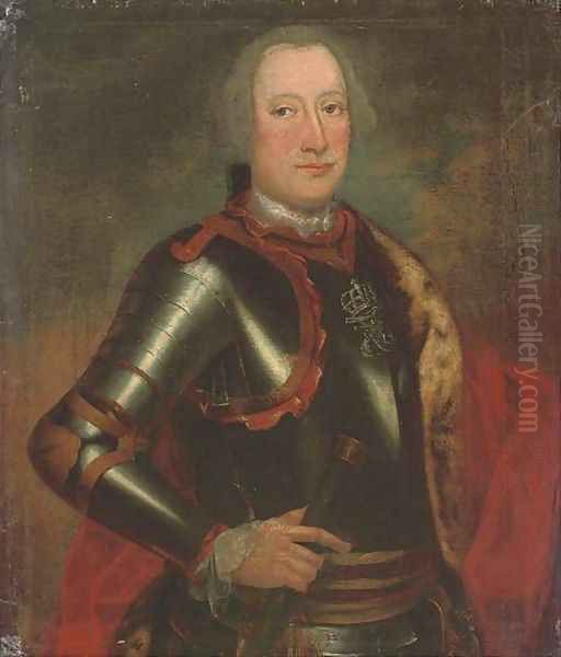 Portrait of a gentleman, thought to be August Georg, Margrave of Baden-Baden (1706-1771) - view 1