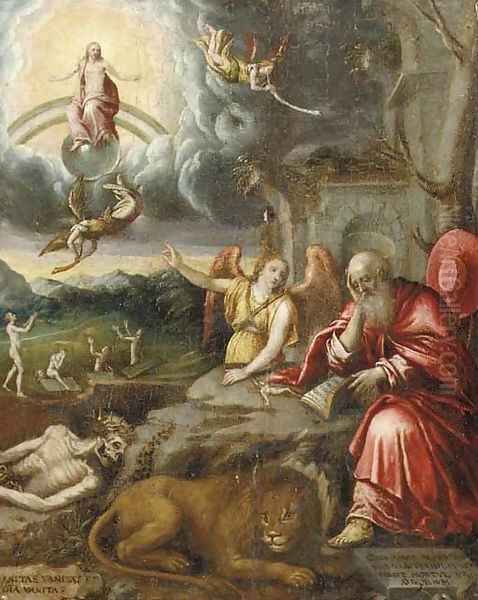 A Landscape With Saint Jerome And The Lion, The Arch Angel Michael And The Last Judgement In The Background - view 1