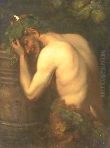 A satyr by German School
