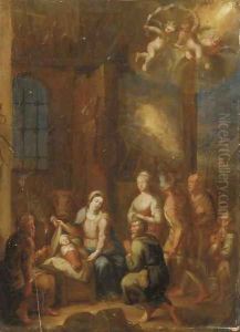 The Adoration of the Shepherds by German School
