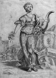 An allegory of Abundance by German School