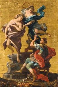 Venus bringing to life Pygmalion's statue by Neapolitan School