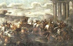 A cavalry battle