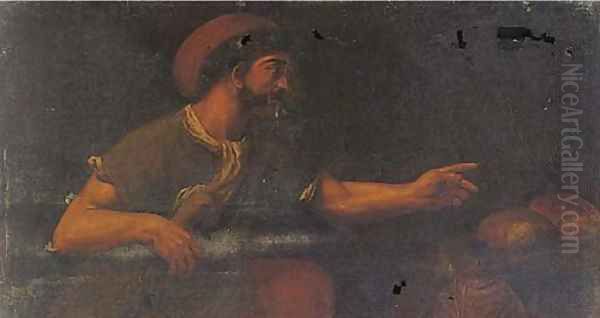 A soldier in a tavern - view 1