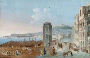 Busy traffic on the waterfront at Naples