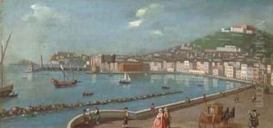 On the promenade, Naples; and Another similar