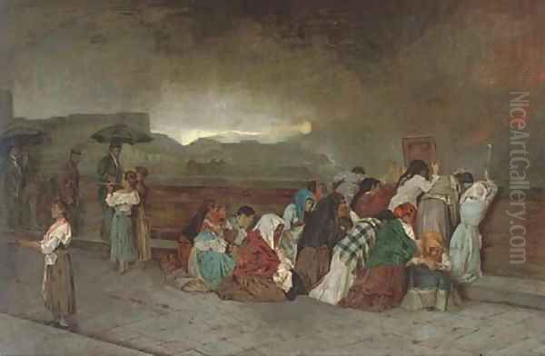 The eruption of Vesuvius - view 1