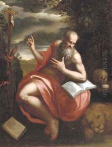 The Penitent Saint Jerome by Neapolitan School
