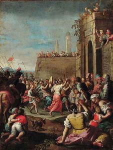 The Triumph of David by Neapolitan School
