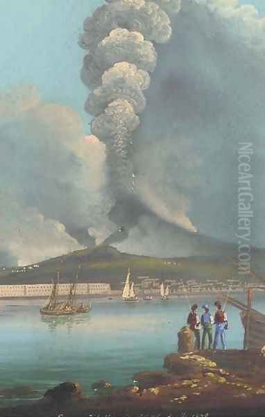 The eruption of Mount Vesuvius, 1872 - view 1